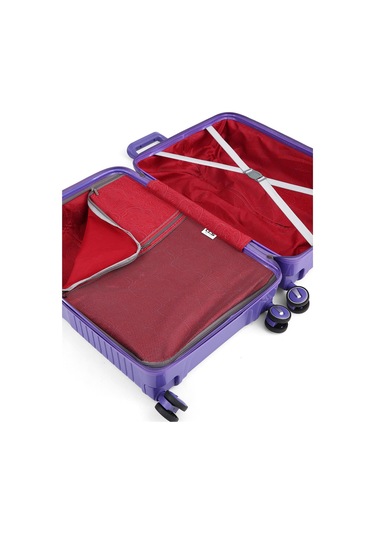 Ççs 5239 Polipropilen Büyük Boy Valiz Mor