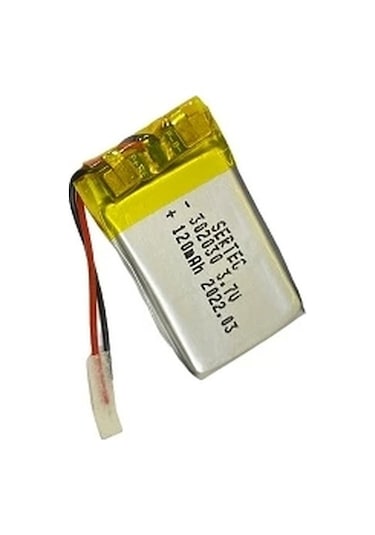 302030 3.7v 120 Mah Li-polymer Pil Devreli/1.5a