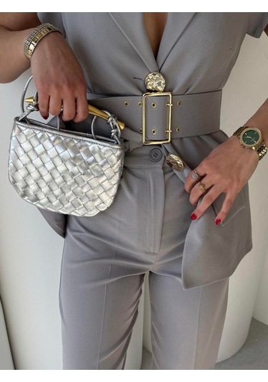 Modasize Vatkalı Yelek Pantolon İkili Takım