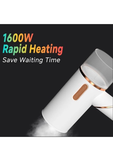 Giysi İçin 2-in-1 El Giysi Buharlı Ütü Konfeksiyon Buharlayıcı Beyaz