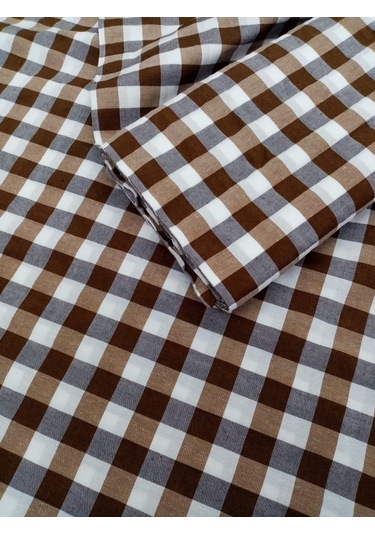 Hayat Home Kahve Renk Kareli Mutfak Masa Örtüsü Sofra Örtüsü