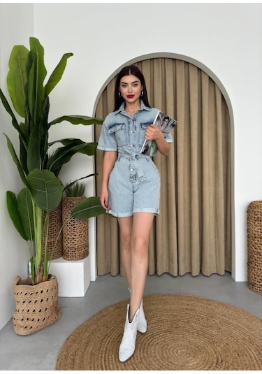 Tone Denim Tulum Açık Mavi