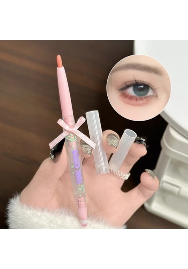 Çift Kafalı Yalan İpekböceği Kalem Mat Pembe Parlatıcı Anahat Gözler Sedefli 03 250mg 002