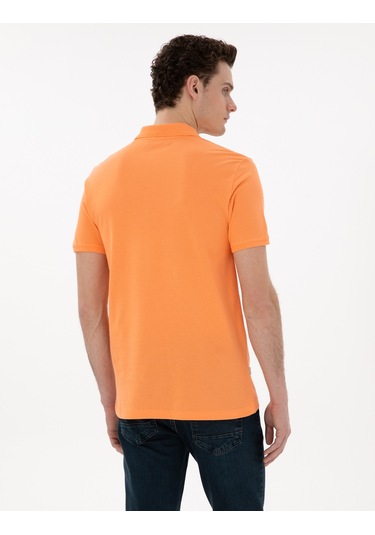 Pierre Cardin Erkek Mercan Tişört Basic 50302561-vr186 MERCAN