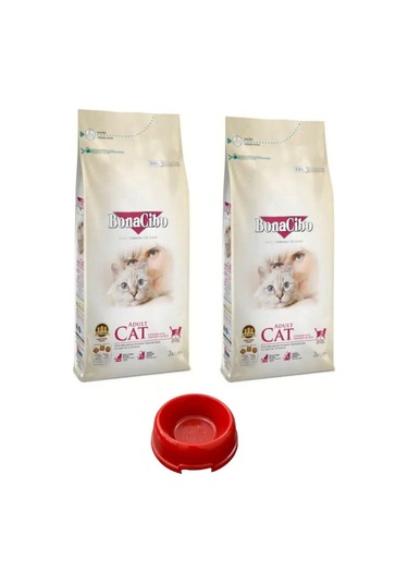 Bonacibo Adult Cat Tavuklu Hamsi Ve Pirinç Eşliğinde Yetişkin Kedi Maması 2 KG+2KG+mamakabı