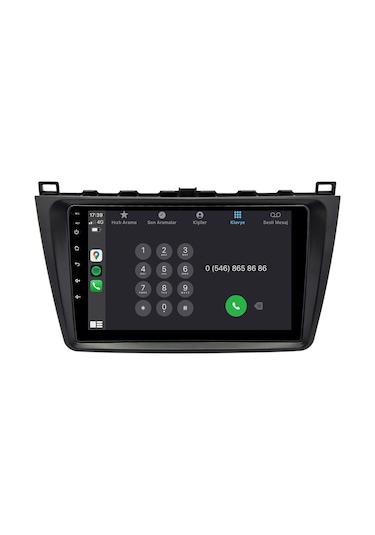 Mazda 6 Android Multimedya Sistemi 2009-2011 8gb Ram, 64gb Hafıza, Bluetooth, Carplay & Android Auto Kamera  9"