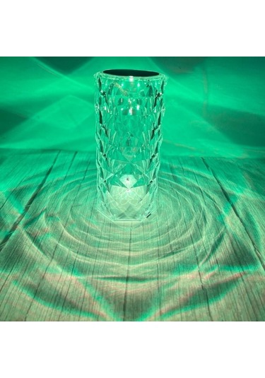 16 Renk Kristal Masa Lambası Gül Işık Romantik Elmas Atmosfer Işığı Usb Dokunmatik Gece L Yatak Odası Masası Gece Lambası 54357217 Çok Renkli