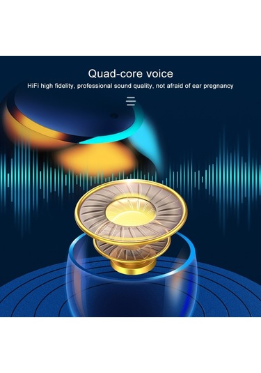 F9-5c Üç Ekranlı Dijital Ekran Gürültü Azaltma Bluetooth Kulaklık