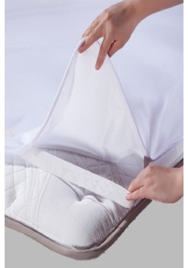 Divanev Tek Kişilik Sıvı Geçirmez Alez 90x190 Cm Pamuk Kumaş Köşelerinden Lastikli Beyaz