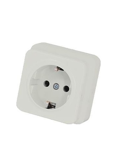 Topraklı Sıva Üstü  Priz