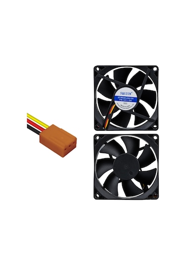 Ayt Powermaster Ic-216 Fırçasız Dc Fan 80x80x25mm 12 Volt 3 Pin 8x82.5 Cm Soğutucu Fan