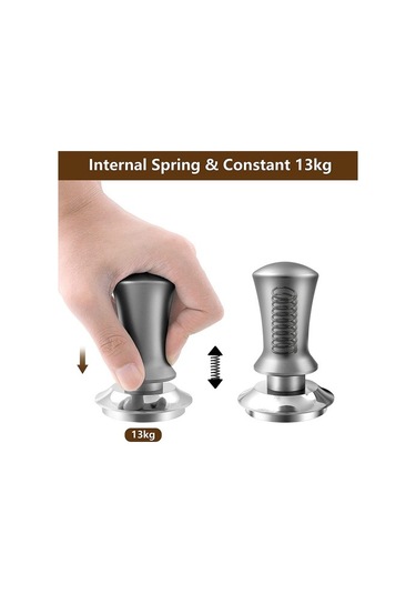 Metabagua Kahve Sabotajı, Espresso Sabotajı, Kalibre Yaylı, Gümüş 53mm Kqfj17 Gümüş