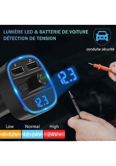 Lencent Car Fm Transmıtter Bluetooth Car Fm Transmitter Bluetooth Car Mp3 Player Wireless Radio Adapter Kit