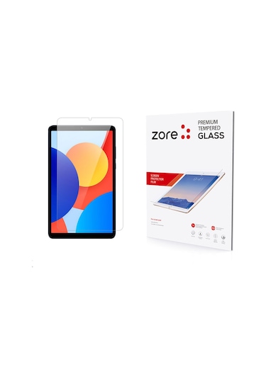 Noktaks - Redmi Pad Se 8.7 - Ekran Koruyucu Tablet Temperli Cam Koruma - Şeffaf