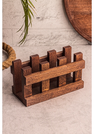 Snippy Farmy - Ahşap Peçetelik Masaüstü Peçete Organizeri