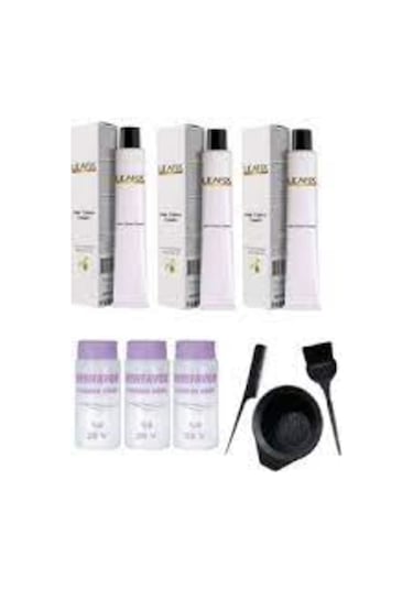 Lilafix Krem Boya 60 Ml 3 Lü Boya+Sıvı+Boyama Seti Hediye