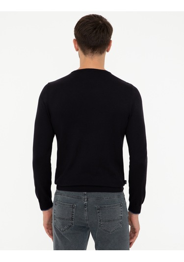 Pierre Cardin Erkek Lacivert Triko Kazak 50248582-vr033 Lacivert