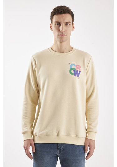 The Colour Ekru O-yaka Sweatshırt Ekru