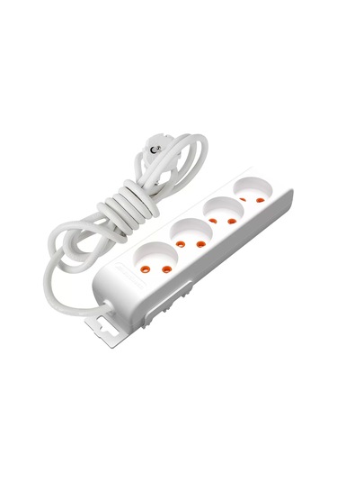 Mutlusan Dörtlü Topraklı Grup Priz Çocuk Korumalı 1 Metre 1