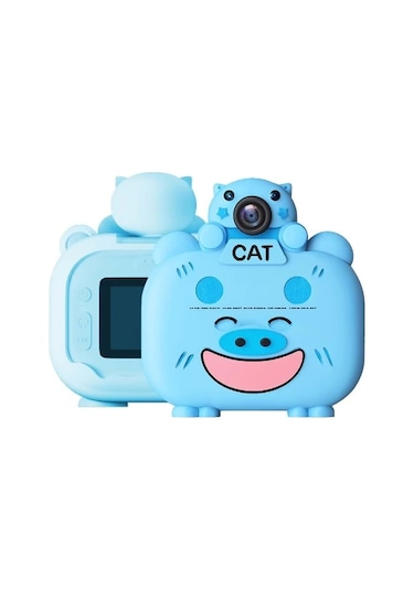 Kameralı Fotoğraf Yazıcısı Mavi Renk