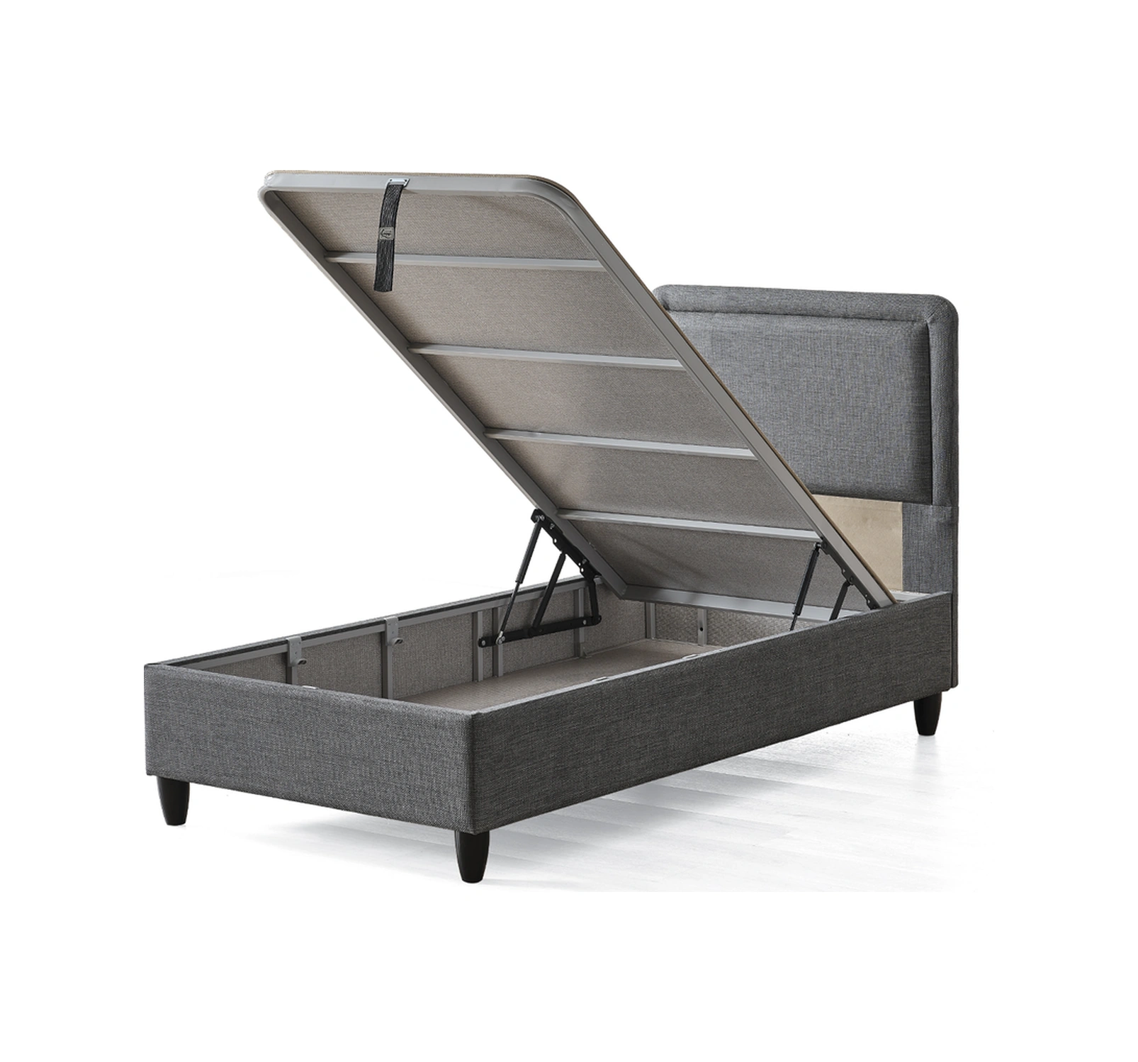 Melisa Tek Kişilik Sandıklı Baza + Full Ortopedik Antibakteriyel Visco Yatak + Başlık 3 Lü Set 90 x 190