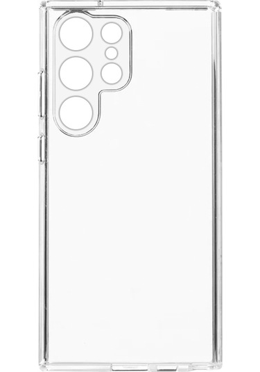 Fitcase Samsung Galaxy S23 Ultra Kılıf Kamera Korumalı Silikon Şeffaf Kapak