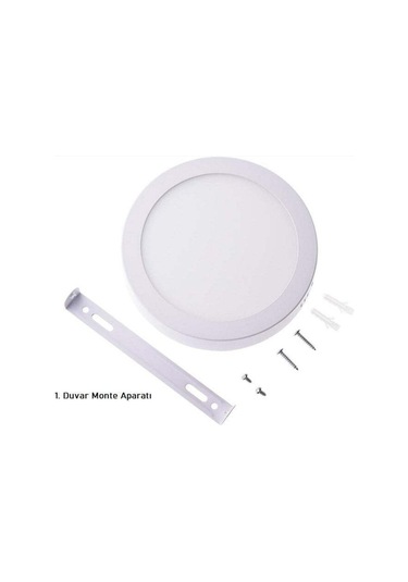 18 Watt Sıva Üstü Silindir Led Panel Armatür Ct-5233 6400 K Beyaz Işık Diğer