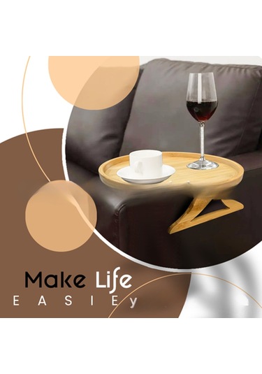 Youmex Bambu Sandalye Koltuk Kolları Servis Tabağı - Yemek, Telefon, Uzaktan Kumanda Depolama, Kolye Tutucu, Kol Kolları İçin Uygun, Kolay Kurulum, Çok Fonksiyonel