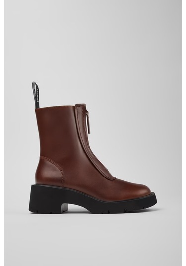 Camper Milah Deri Orta Boy Kadın Bot K400776-007 Kahverengi