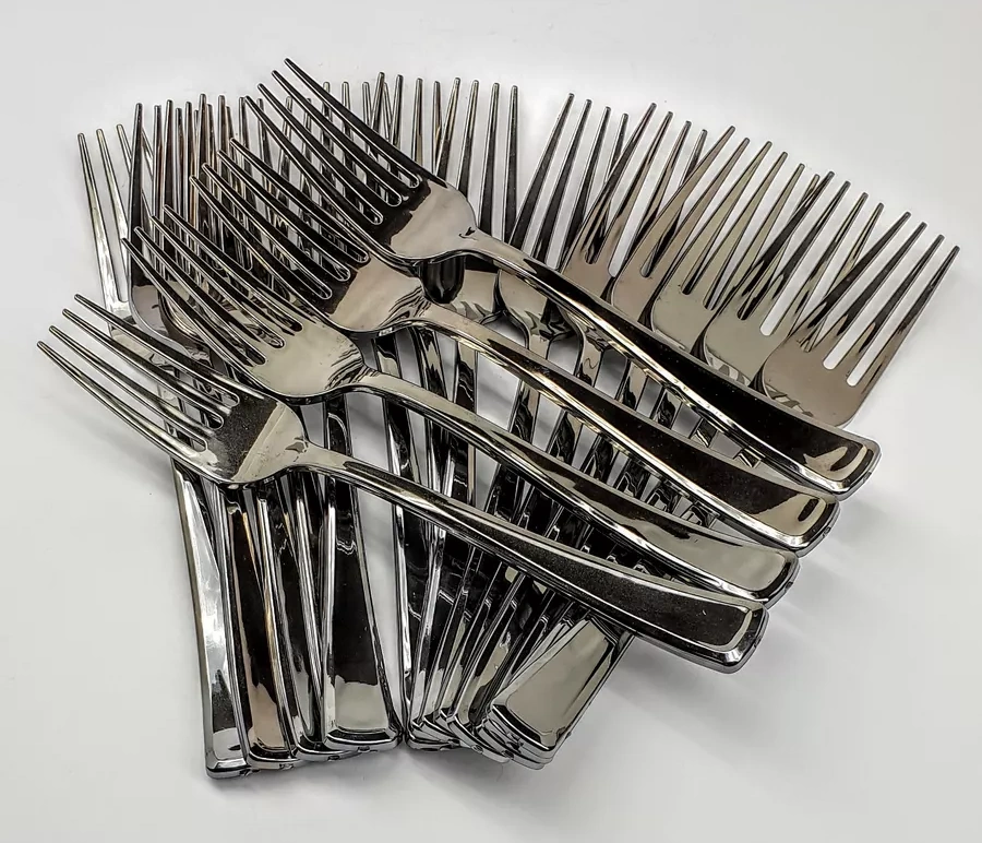 Klık-pıknık Plastik Çatal 19 Cm Metalik Shıne New 18 Adet. 234588563 Diğer