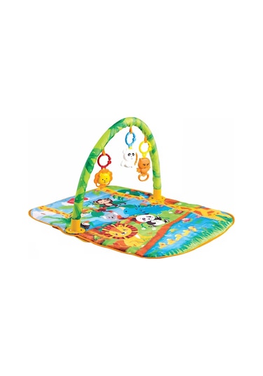 Babies Baby Play Neşeli Dostlar 63X80 Cm Çıngıraklı Oyun Halısı
