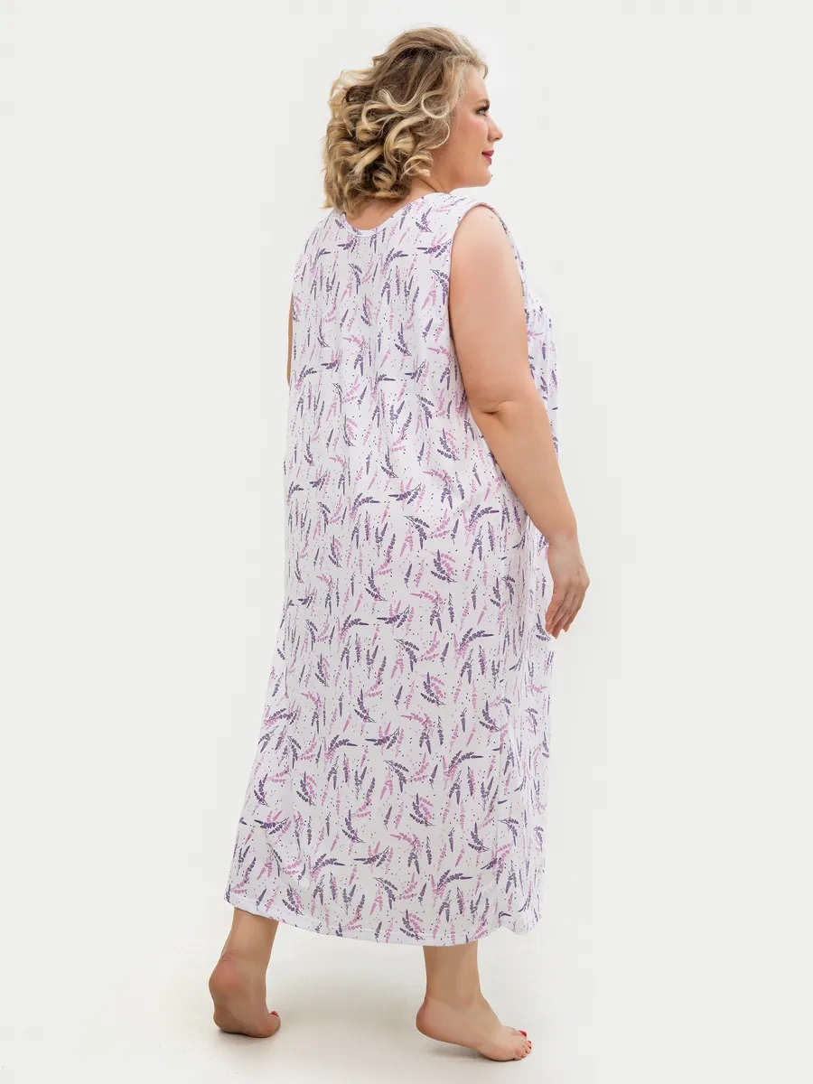 Ivanovotekstil' Pamuklu Büyük Beden Gecelik 449075306 Leylak