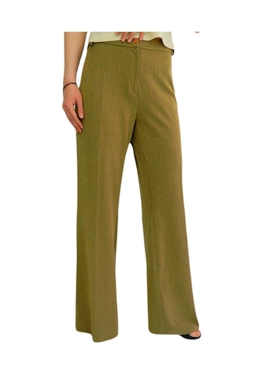 Kadın Kumaş Pantolon Normal Bel Klasik Bgl-St01367-Camel-44 Camel