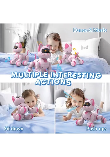 Uzaktan Kumandalı Ses Kontrollü Programlanabilir Akıllı Robot Kedi