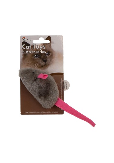 Eastland Catnipli Peluş Dijital Sesli Fare 8cm