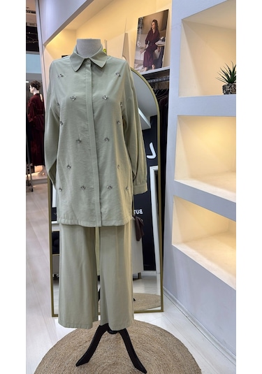 Nuss 1064 Pantolonlu Takım - Golge