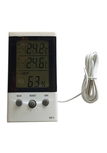 Sıcaklık Ve Nem Ölçer Dijital Termometre Dt-3