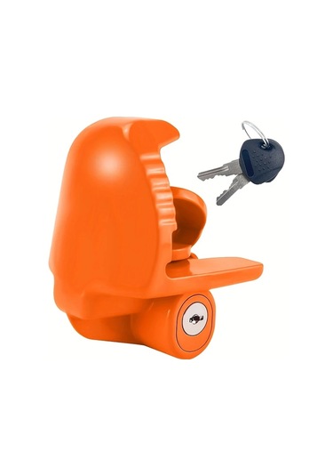 Xuweiwei Orange Heavy-duty Steel Tow Hook Universal Tongue Lock Dayanıklı Çelik Çekme Kancası Kilit Rv Tekne Karavan Aksesuar