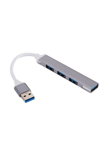 Willowhaven Gvkemall Gri A809 Usb Hub: 4 Port 1xusb 3.0 + 3xusb 2.0 Hızlı Veri Transfer, Alüminyum Gövde, Taşınabilir, Tak Ve Çalıştır