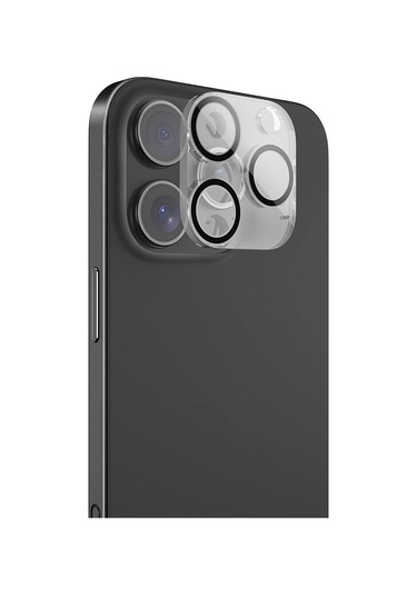 İphone Uyumlu 16 Pro Max Raptic Glass Serisi Kamera Lens Koruyucu Şeffaf