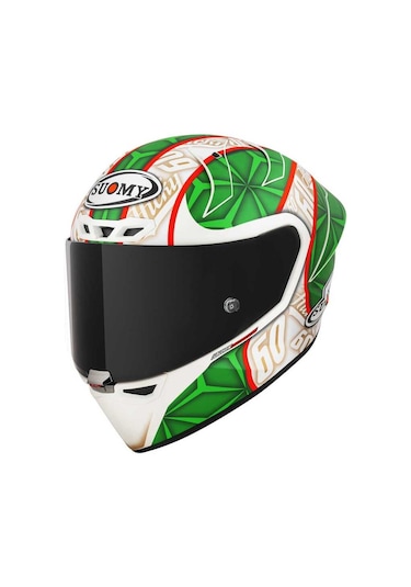 Suomy S1-Xr Gp Hıckman Edition 2023 Kapalı Kask Mat Beyaz - Yeşil