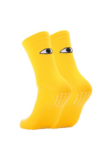 Yuntech01 Spor Bisiklet Çorapları Dış Mekan Kullanıma Uygun, Nem Emici, Kayma Önleyici, Dayanıklı, Sarı, Beden L 40-45 Sarı