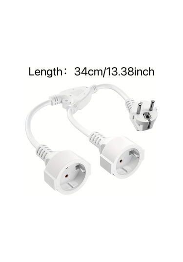 Motion003 Hıtrends 13 İnç Y Şekilli Uzatma Kablosu Dönüştürme Fişi Güç Kablosu 2 3 Pr