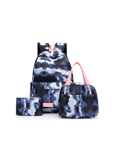 Geniş Kapasiteli Okul Çantası Seti 3 Parçalı Sırt Çantası, Yemek Çantası Ve Kalemlik Üniversite Kampüs Çantası Ergonomik Öğrenci Sırt Çantası Siyah