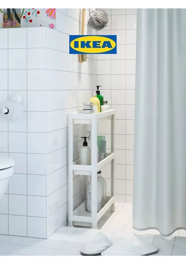 Ikea Tekerlekli Raf Dolaplı Vesken Ikea 182867264 Beyaz