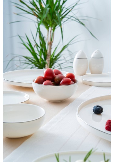 Lorelei Silver 6 Kişilik 23 Parça Kahvaltı Takımı Beyaz