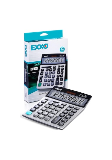 Exxo EC-22 Büyük Boy 12 Hane Hesap Makinesi