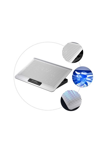 1 Adet Dizüstü Bilgisayar Egzoz Fanı Soğutma Ped Defter Rafı Dizüstü Bilgisayarlar İçin Isı Disipasyonu Powered Dizüstü Bilgisayar Standı