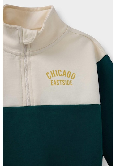 Defacto Erkek Bebek 2li Takım Baskılı Fermuarlı Sweatshirt Eşofman Altı F3260a525augn671 Yeşil Defacto Erkek Bebek 2li Takım Baskılı Fermuarlı Sweatshirt Eşofman Altı F3260a525augn671 Yeşil