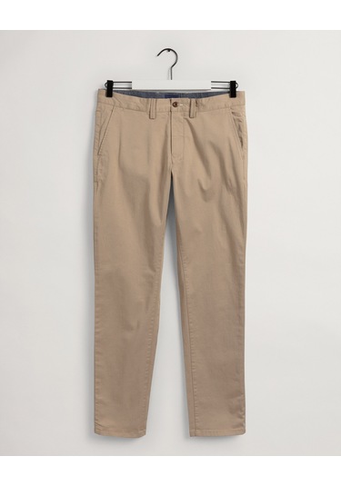 Gant Hallden Erkek Bej Slim Fit Pantolon DÜZ 1500038.248 Bej